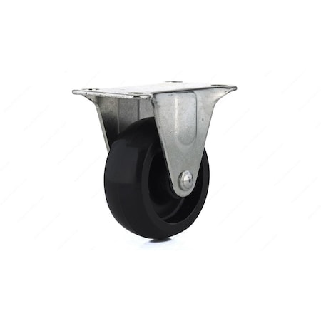 Richelieu 25 in General Duty Polypropylene Rigid Caster Black F25828